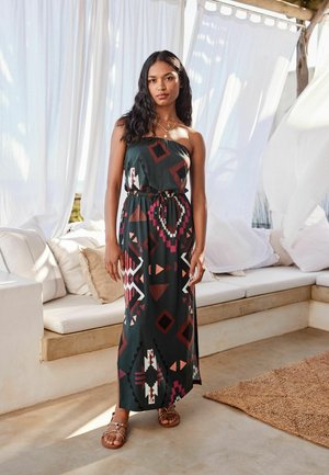 Next BANDEAU MIDI DRESS - Maxikleid - navy geo