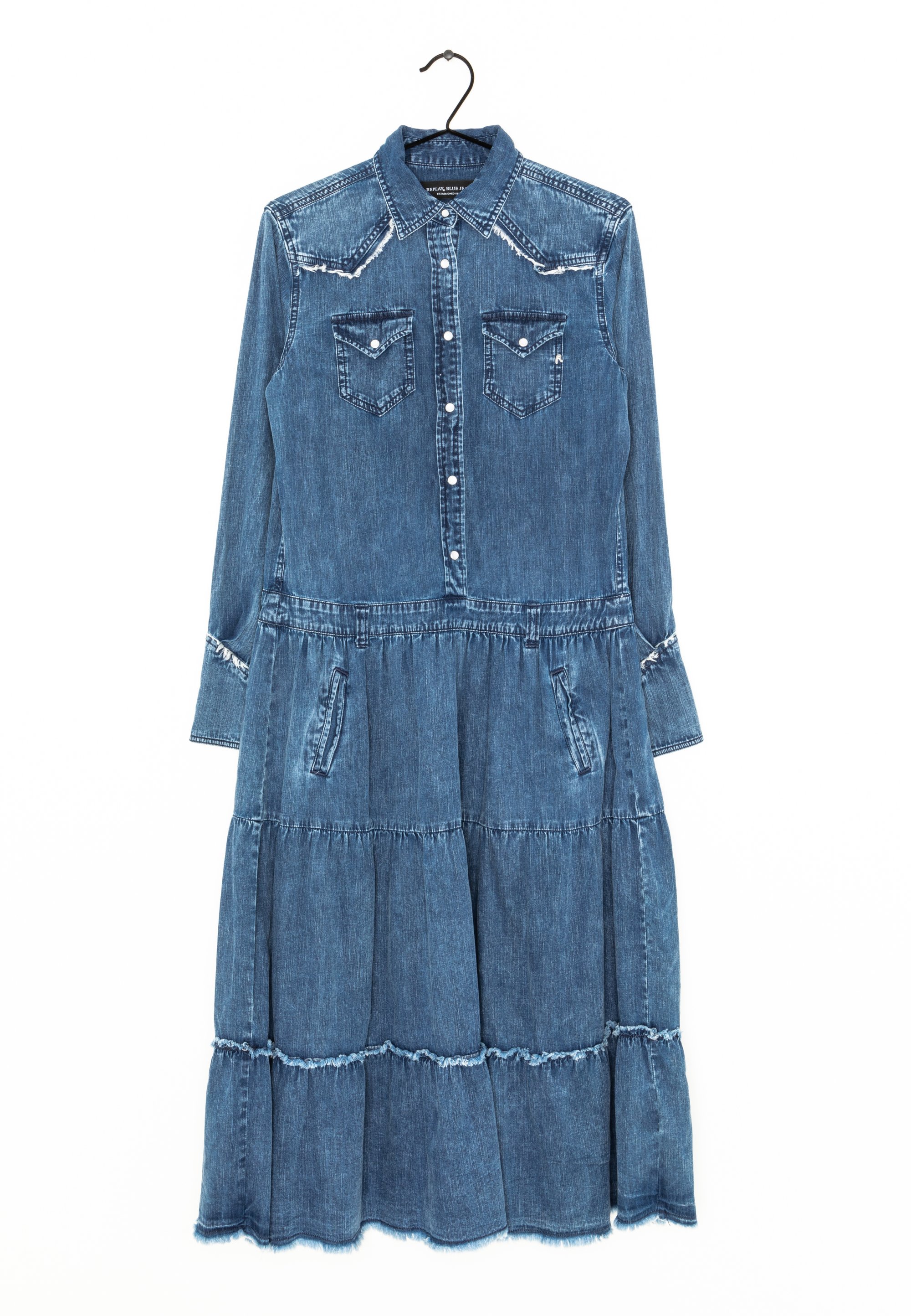 Replay Denim dress - blue - (Pre-owned) - Zalando.ie