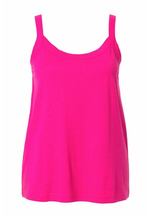 Ulla Popken, ULLA POPKEN DAMEN GROSSE GRÖSSEN SPAGHETTI-TOP 728664 - Top - magenta pink