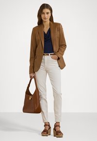 Lauren Ralph Lauren LAMBSKIN BLAZER - Bleizeris - cuoio