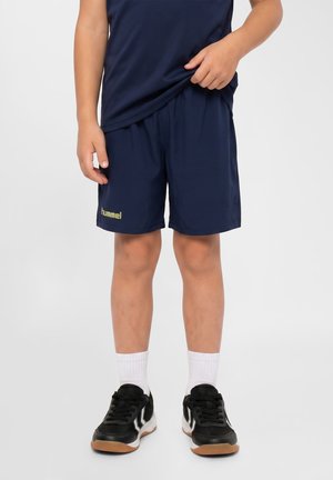 Hummel TRAINING  - Korte broeken - marine shadow lime