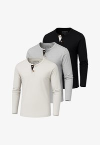 Unausgewählt, black light grey light grey melange