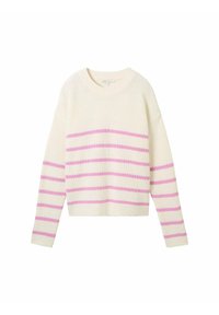 GESTREIFTER - Vesta - placed pink white stripe
