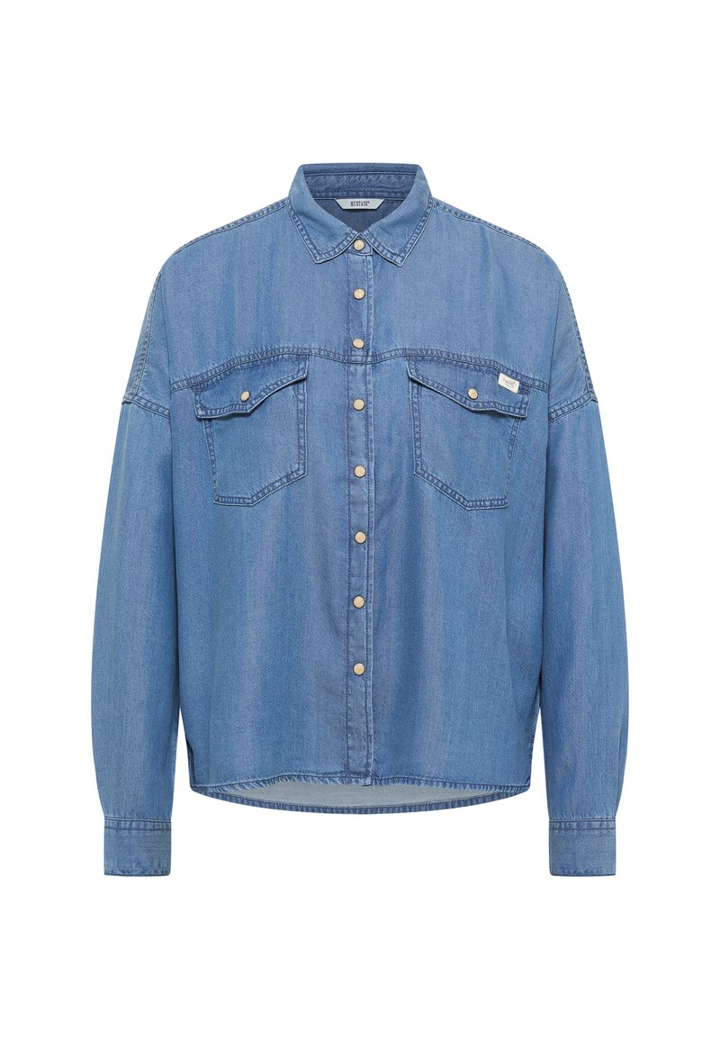 mustang Overhemdblouse lichtblauw