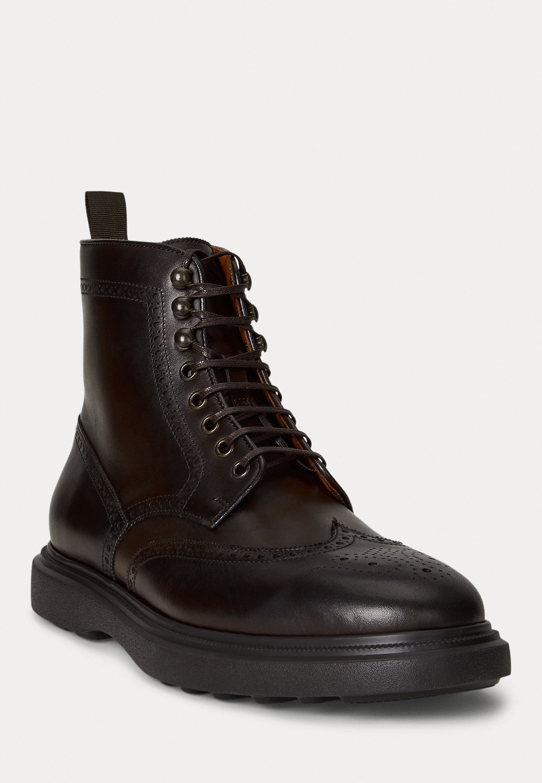 Polo Ralph Lauren MARTELLI LEATHER WINGTIP BOOT - Lace-up ankle
