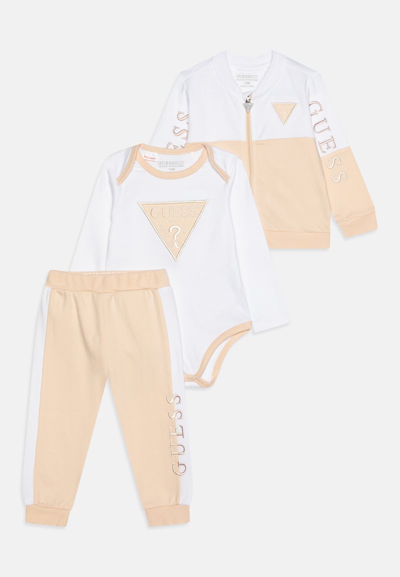 Guess BABY BODY PANTS UNISEX SET - Trenirka - sand grain