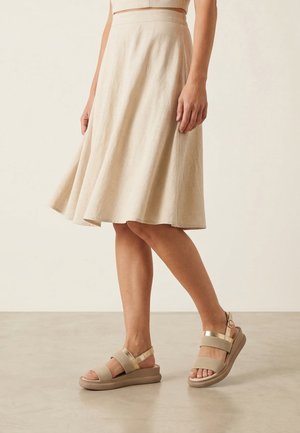 VENEZIA SANDALS - Sandalen met plateauzool - beige