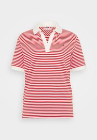 OPEN PLACKET - Poloshirt - fierce red/white