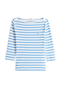 NEW CODY SLIM BOAT - Μπλούζα με μακριά μανίκια - ecru/blue spell
