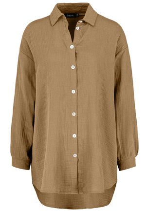 LANGE - Hemdbluse - middle beige