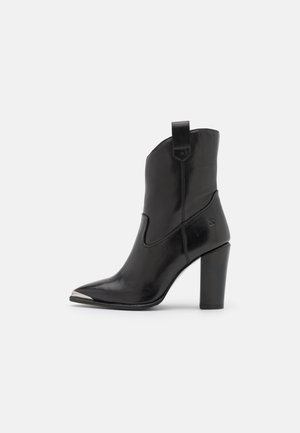 High Heel Stiefel - mottled black