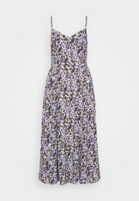 V NECK SHIRRED - Rochie de zi - purple