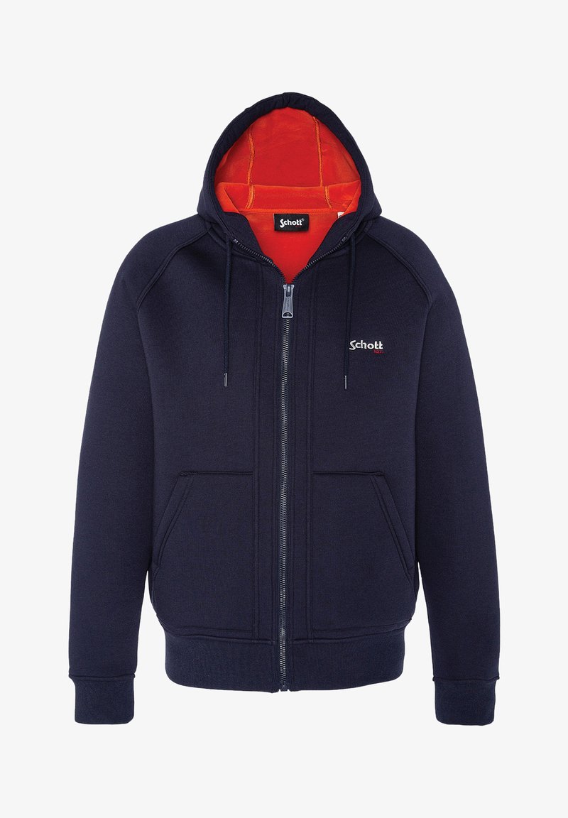 Schott Sweat zippé - marine
