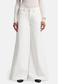 7 for all mankind WIDE  WILLOW  - Flared Jeans - white