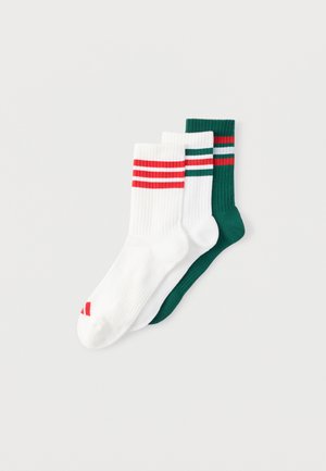 UNISEX 3 PACK - Αθλητικές κάλτσες - team dark green/white/better scarlet