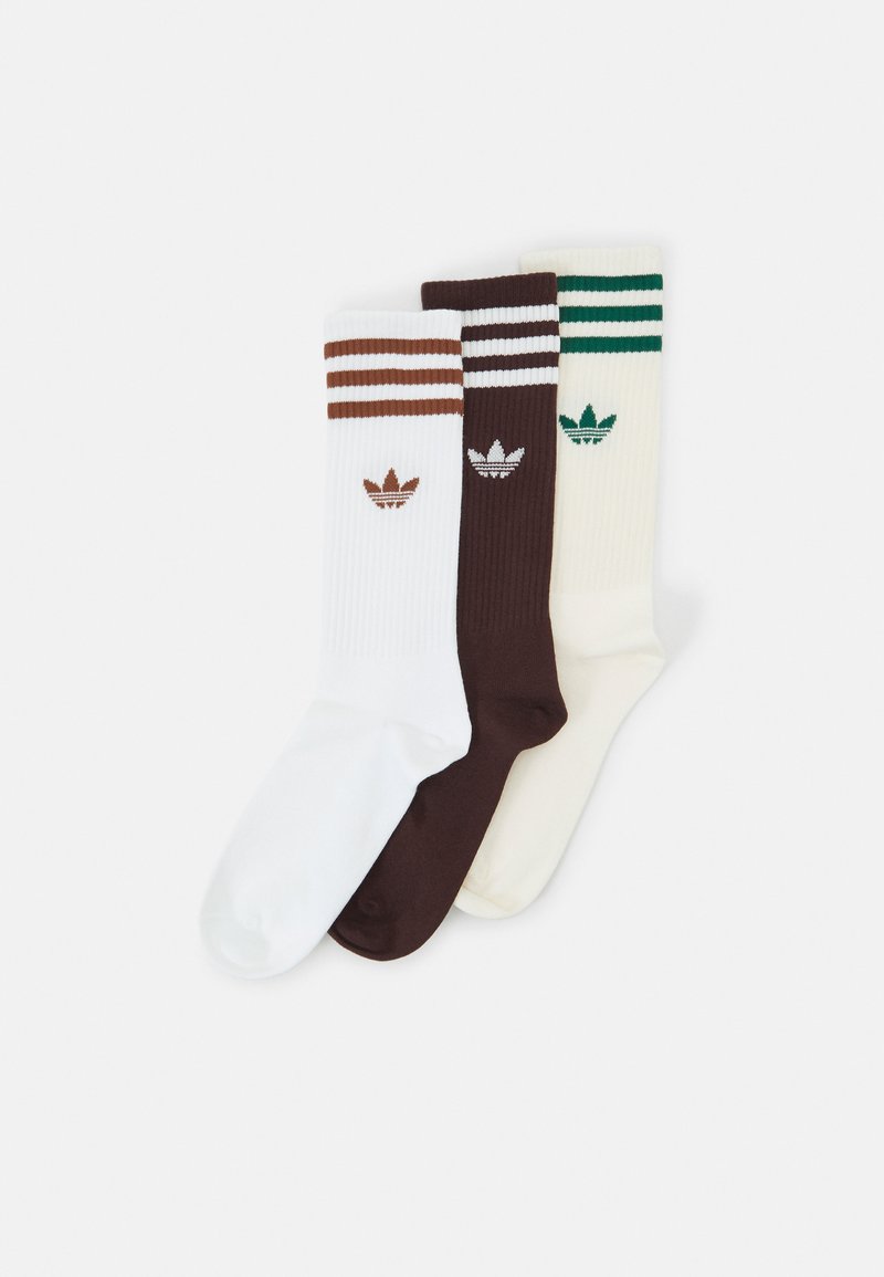 adidas Originals - HIGH CREW SOCK UNISEX 3 PACK - Socks - white/shadow brown/wonder white, Enlarge