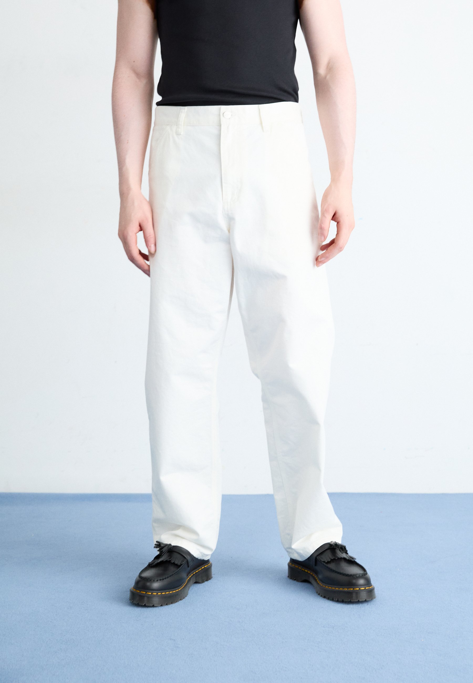 Carhartt WIP SINGLE KNEE PANT - Jeans baggy - off-white