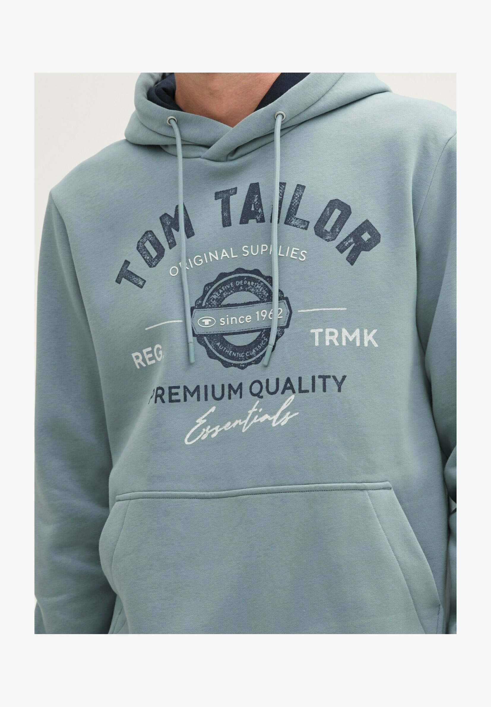 Felpa Con Cappuccio TOM TAILOR Denim Uomo Con Stampa – Vestibilità Regolare, Morbida, Lavabile A 40°