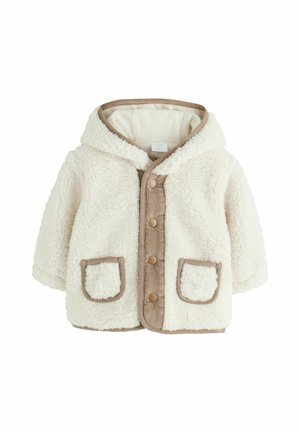 Next, BORG HOODED BABY JACKET UNISEX - Fleecejacke - cream