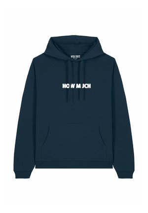 HOW MUCH EMBROIDERY UNISEX - Hoodie - dark blue