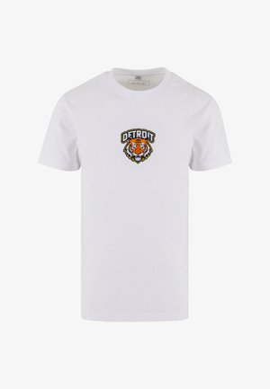 Mister Tee, DETROIT TIGER HEAD PATCH - Majica kratkih rukava s printom - white