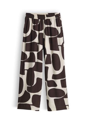 OPUS PANTS, WIDE FIT HIGH RISE - Stoffhose - coffee bean