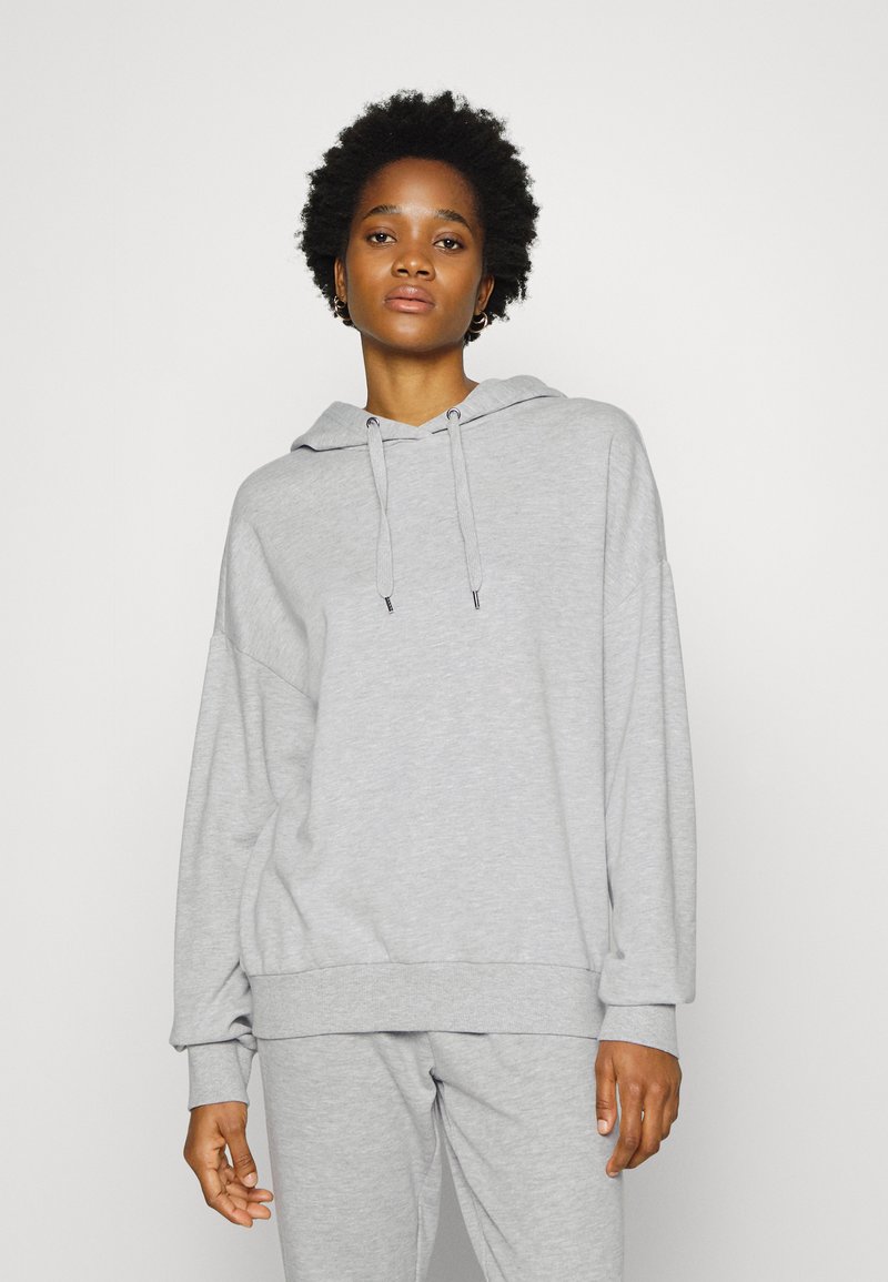 Even&Odd Sweatshirt com capuz - mottled light grey
