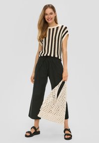 s.Oliver Pantalon classique - schwarz