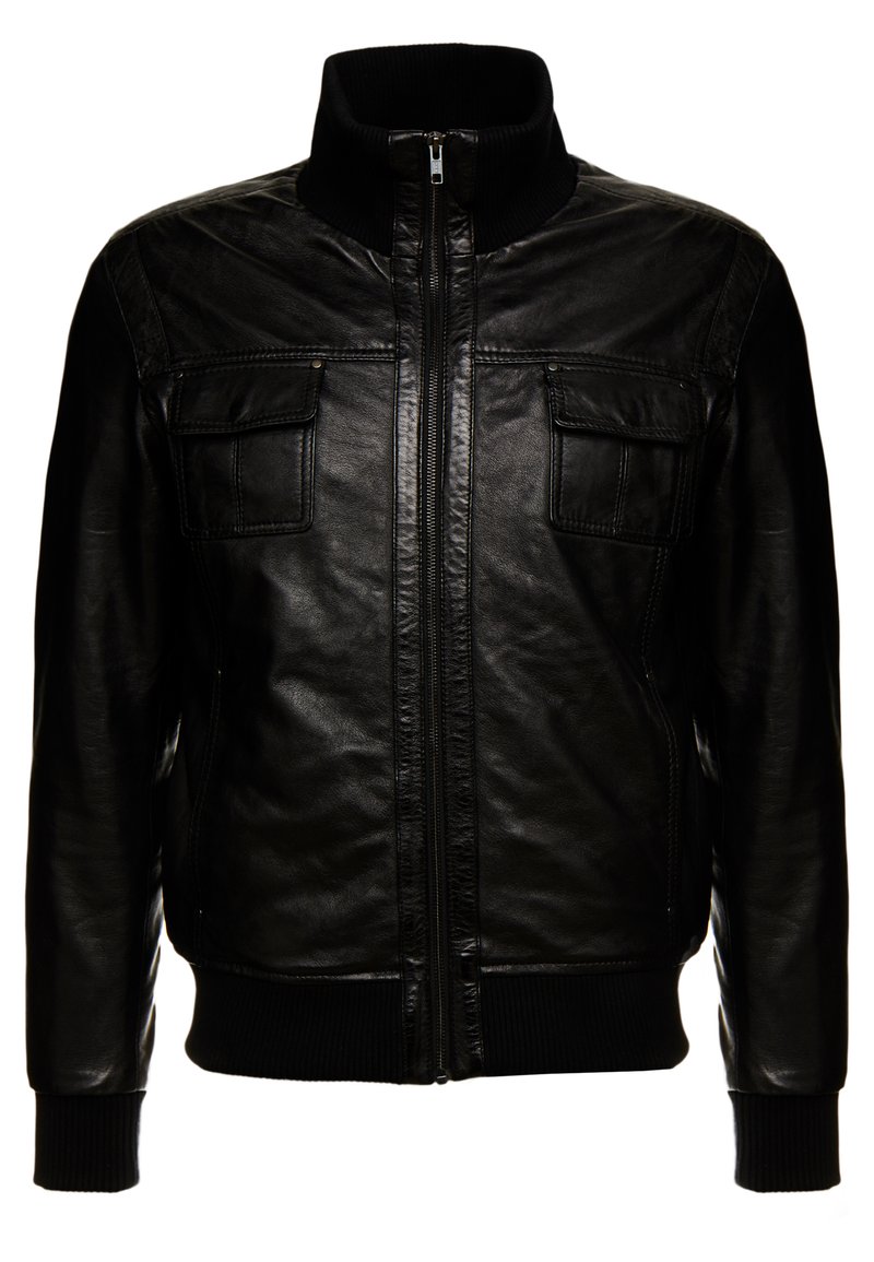 Serge Pariente DANY - Leather jacket - black - Zalando