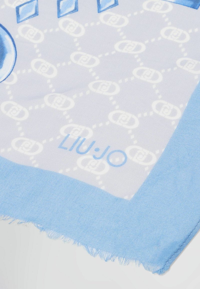 Foulard stola maxi logo flowers 90x180 Liu Jo Pink Berry