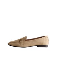 FAUX SUEDE SNAFFLE DETAIL - Mocassins - camel