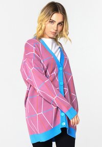 Cesare Gaspari Vest - pink blue