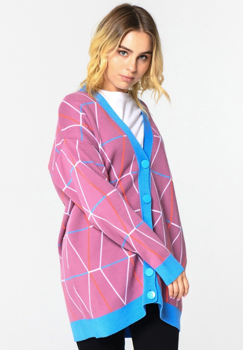 Cesare Gaspari Vest - pink blue