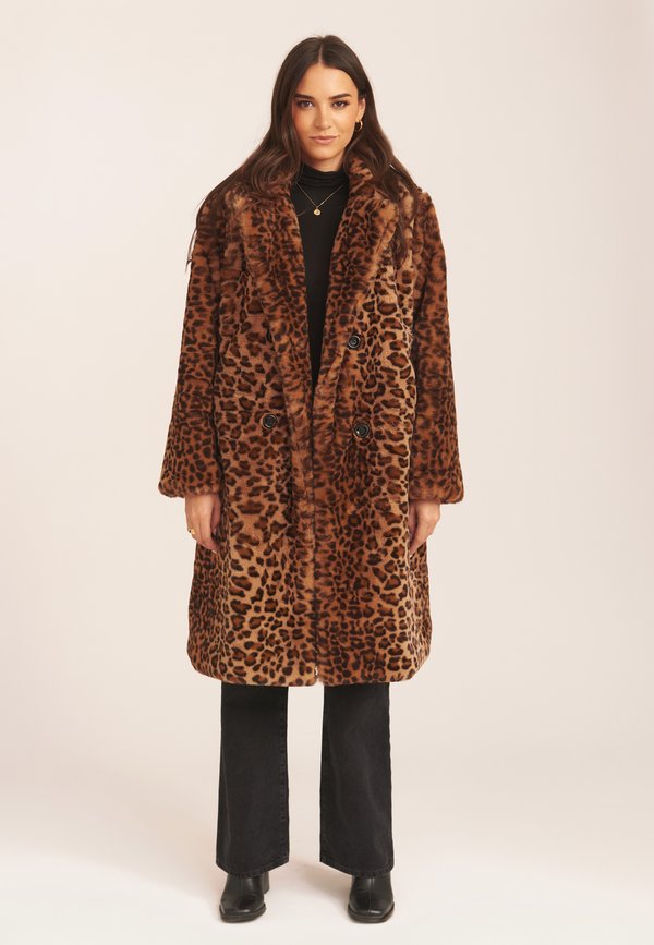LEOPARD DOUBLE BREASTED LONGLINE - Short coat4