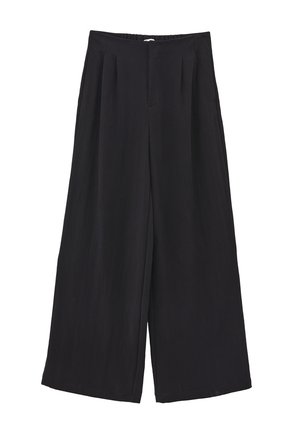 OXXO, OXXO ULTRA HIGH WAIST WIDE LEG PLEATED PANTS - Pantaloni - black