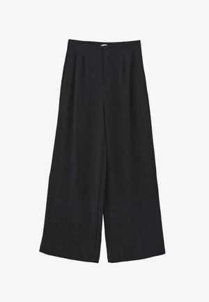 OXXO, OXXO ULTRA HIGH WAIST WIDE LEG PLEATED PANTS - Pantaloni - black
