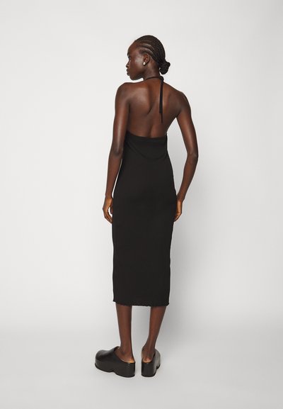 Filippa K HALTER DRESS - Vestito di maglina - svart