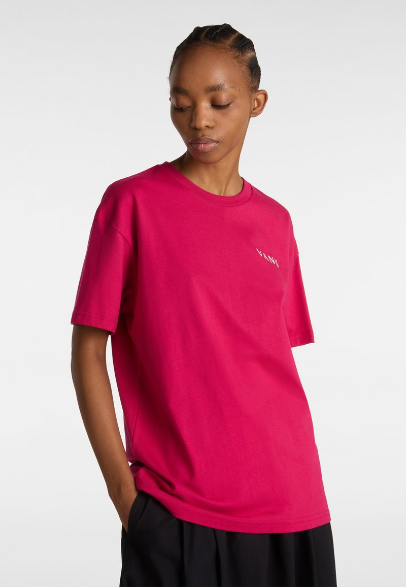 Vans NIGHT ORB OVERSIZED - Triko s potiskem - cherries jubilee