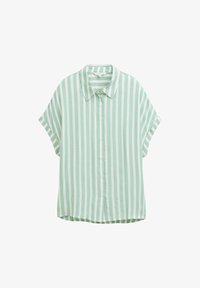 Selected, faded green off white stripe