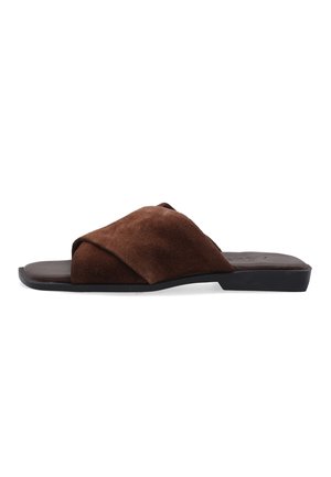 VENEZIA, SLIPPERS - Pantolette flach - dark brown