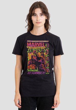 Print T-shirt - black