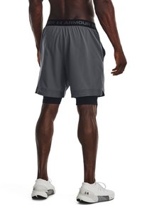 Under Armour VANISH WOVEN - 2-in-1 Shorts - pitch gray / black / black