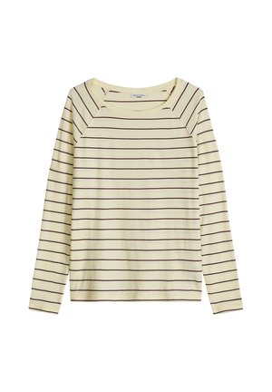 Marc O'Polo DENIM, T-SHIRT, LSL, RAGLAN, LOOSE KNIT, YD - Langarmshirt - light yellow