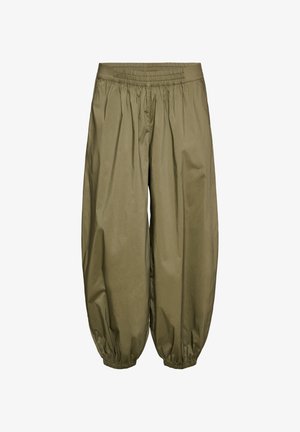 Zizzi, BALLONHOSE MIT TASCHEN UND ELASTISCHEM BUND - Pantalon classique - grün