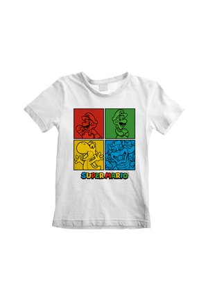 Henry Tiger NINTENDO SUPER MARIO SQUARES - T-shirt print - white