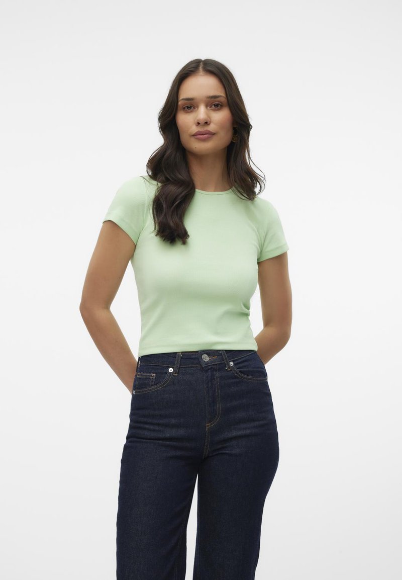 Vero Moda VMCHLOE - Jednoduché tričko - pastel green