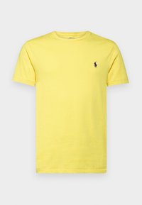CUSTOM SLIM FIT JERSEY CREWNECK T-SHIRT - Jednoduché tričko - lemon rind