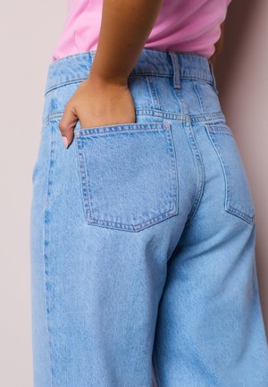 Next HIGH RISE  - Széles szárú - mid blue