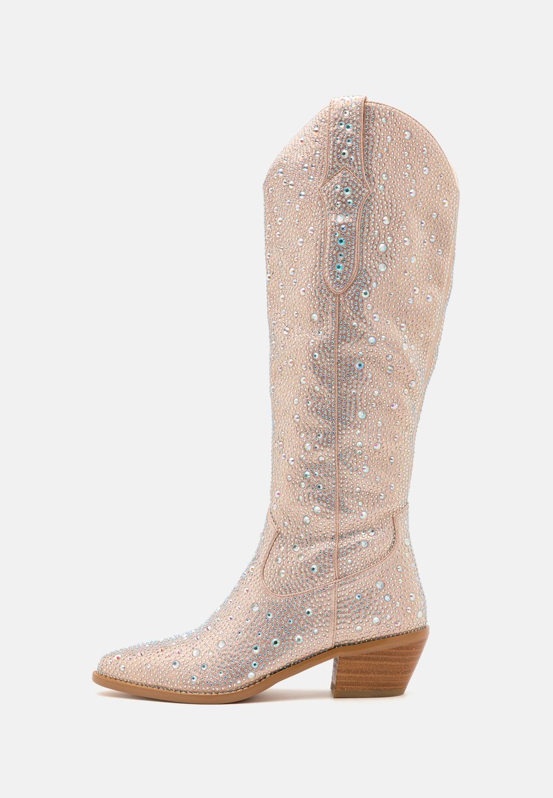 Even&Odd Wide Fit Kovbojské/motorkárske čižmy - silver