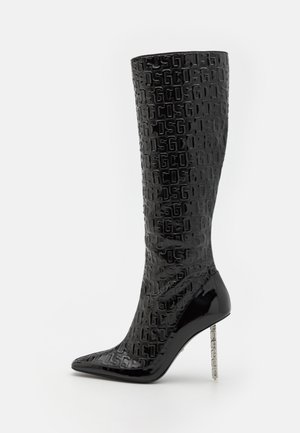 GCDS MONOGRAM LOGO CHAIN BOOTS UNISEX - Bottes - black